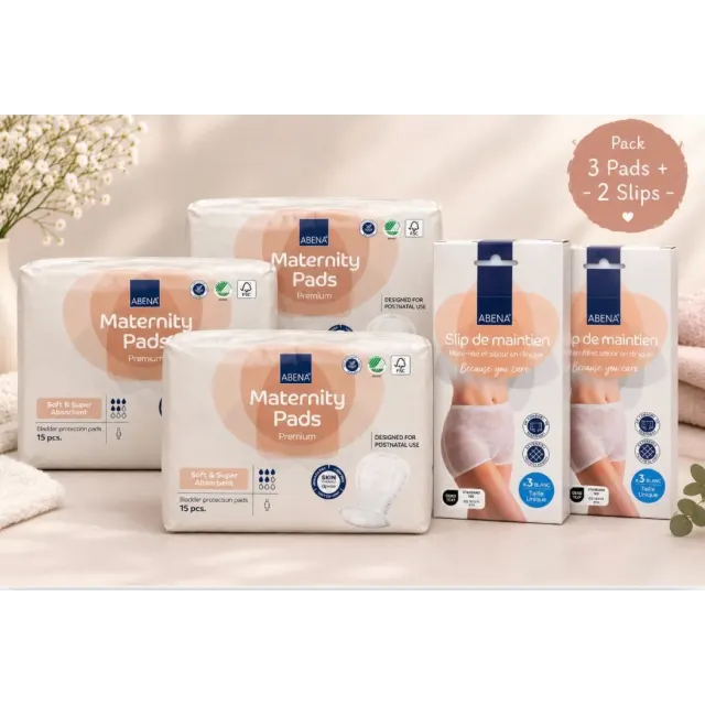 Pack Maternité XL Abena (3x Pads + 2x Slips)