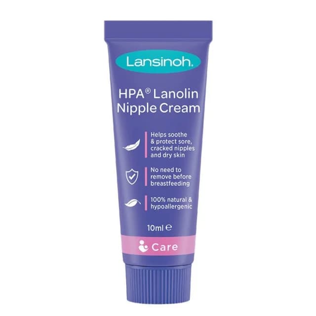 Lansinoh Crème à la Lanoline HPA - Soin des Mamelons (10 ml)