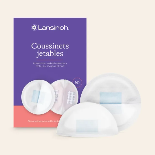 Lansinoh Coussinets d’Allaitement Jetables (60 unités)