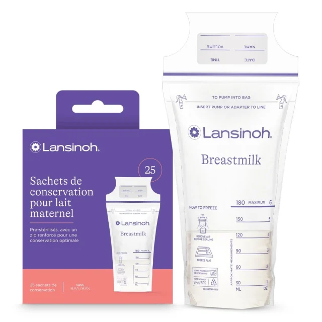 Lansinoh Sachets de Conservation pour Lait Maternel (25 unités)