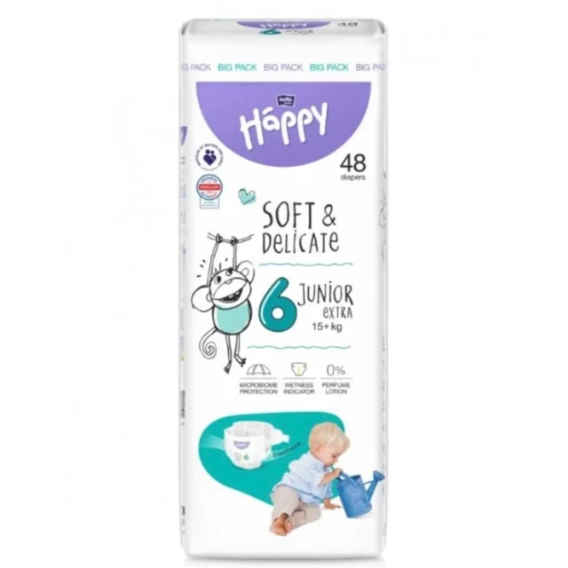 Happy Couches Taille 6 (16+ kg) - 48 unités